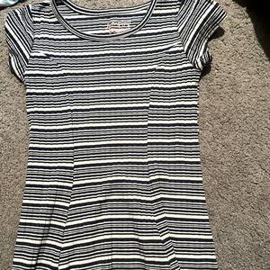 Blue and white toddler dress